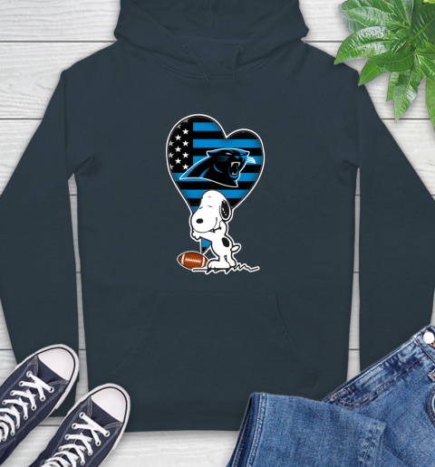 Carolina Panthers NFL Football The Peanuts Movie Adorable Snoopy Hoodie 7