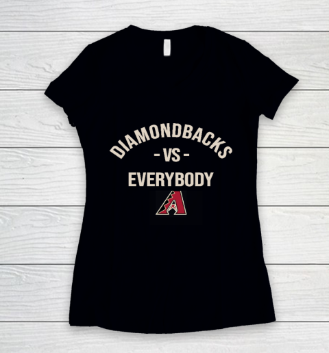 Arizona Diamondbacks Vs Everybody Women's V-Neck T-Shirt