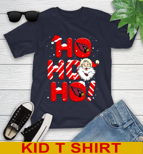 Arizona Cardinals NFL Football Ho Ho Ho Santa Claus Merry Christmas Shirt Youth T-Shirt 2