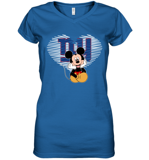 NFL New York Giants The Heart Mickey Mouse Disney Football T Shirt 0nLMTW2I8nq women v neck t shirt 39 95 151514 front royal
