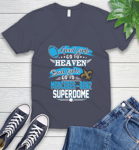 New Orleans Saints NFL Bad Girls Go To Mercedes Benz Superdome Shirt V-Neck T-Shirt 7