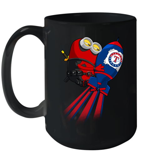 MLB Baseball Texas Rangers Deadpool Minion Marvel Shirt Ceramic Mug 15oz