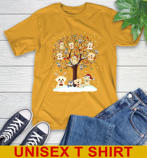 Labrador dog pet lover light christmas tree shirt 2