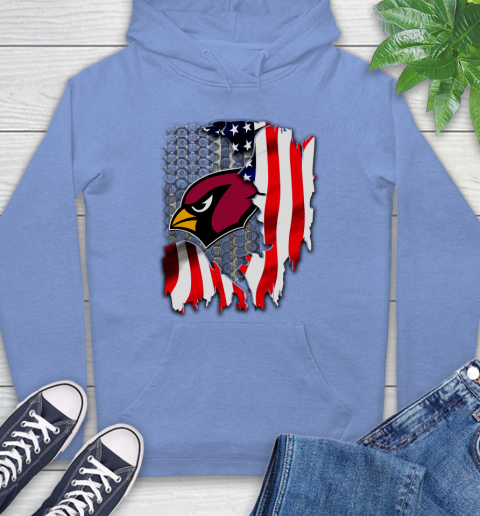 Arizona Cardinals NFL Football American Flag Hoodie 11