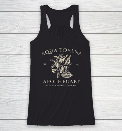 Funny Feminist Aqua Tofana Apothecary Vintage Racerback Tank