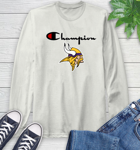 NFL Football Minnesota Vikings Champion Shirt Long Sleeve T-Shirt 11