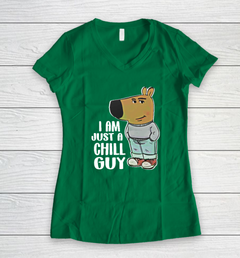 I Am Just A Chill Guy Women's V-Neck T-Shirt 3