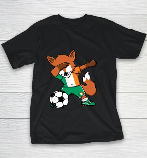 Dabbing Fox Ireland Soccer Fans Jersey Irish Football Lovers Youth T-Shirt