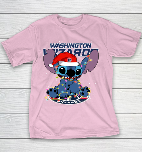 Washington Wizards NBA noel stitch Basketball Christmas Youth T-Shirt 5