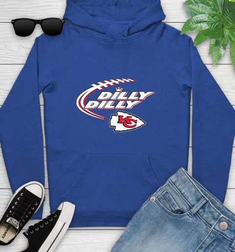 NFL Kansas City Chiefs Dilly Dilly Football Sports Youth Hoodie 9