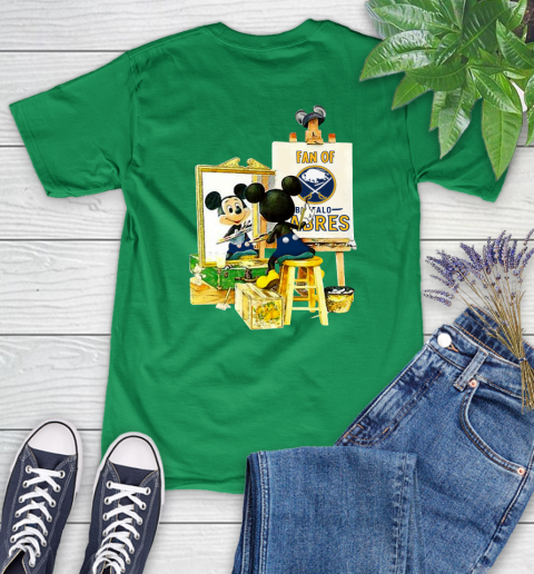 NHL Hockey Buffalo Sabres Mickey Drawing Shirt 88