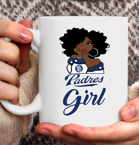 San Diego Padress Girl MLB Ceramic Mug 11oz 2