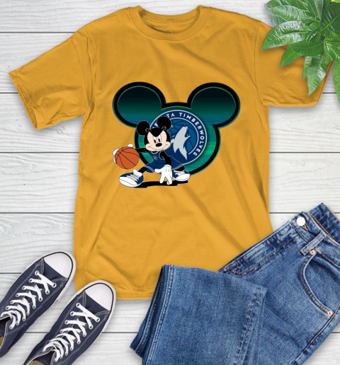 NBA Minnesota Timberwolves Mickey Mouse Disney Basketball T-Shirt 3