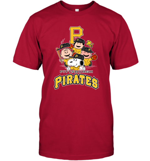 MLB Pittsburgh Pirates Snoopy Charlie Brown Woodstock The Peanuts Movie Baseball  Shirt