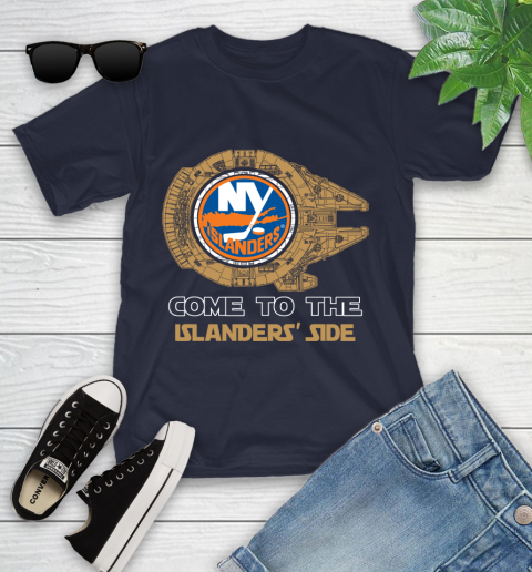 NHL Come To The New York Islanders Wars Hockey Sports Youth T-Shirt 2