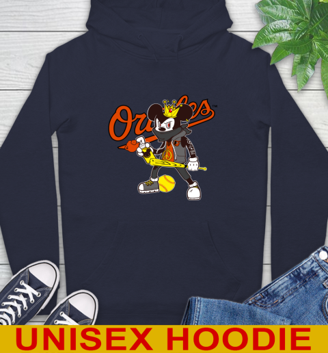 Baltimore Orioles MLB Baseball Mickey Peace Sign Sports Hoodie 4