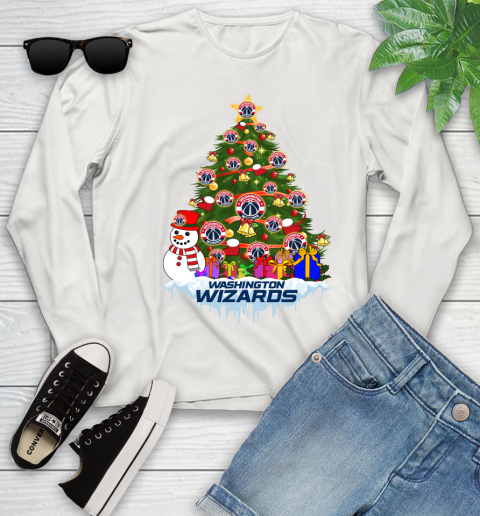 Washington Wizards Merry Christmas NBA Basketball Sports Youth Long Sleeve 12
