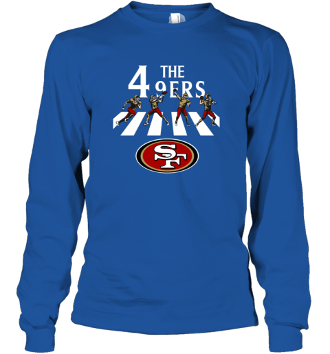 Nfl San Francisco 49ers Men's Gray Full Back Run Long Sleeve