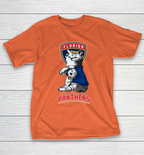 NHL My Cat Loves Florida Panthers Hockey T-Shirt 4