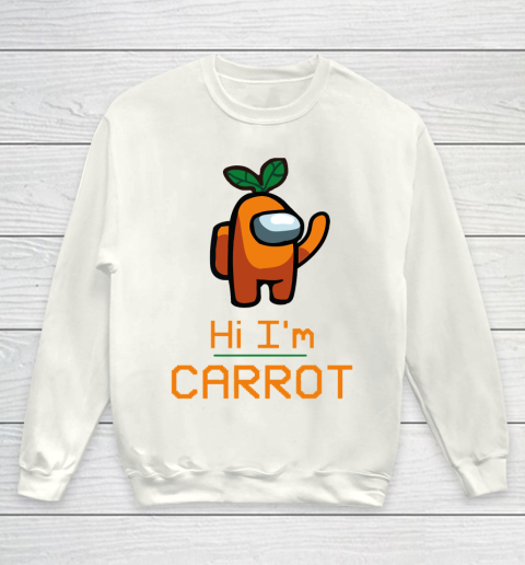 Among Us Shirt IM CARROT ORANGE AMONG A7 Youth Sweatshirt