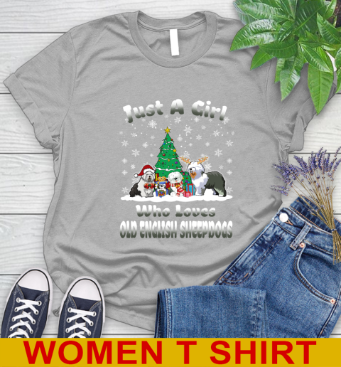 Christmas Just a girl who love old english sheepdogs dog pet lover 230