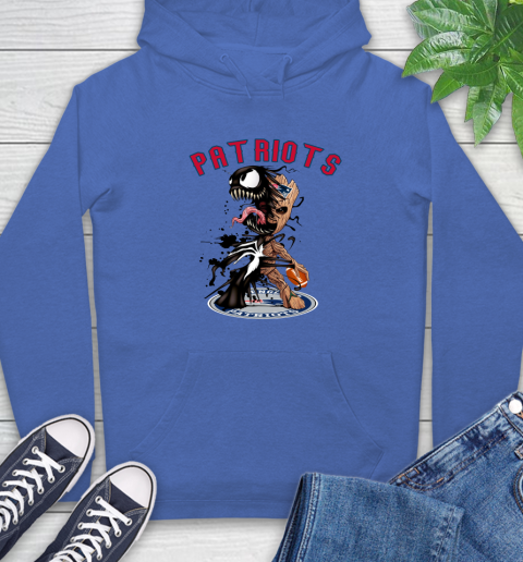 NFL New England Patriots Football Venom Groot Guardians Of The Galaxy Hoodie 9
