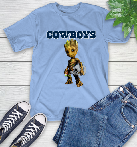 Dallas Cowboys NFL Football Groot Marvel Guardians Of The Galaxy T-Shirt 11