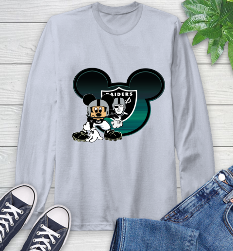 NFL Oakland Raiders Mickey Mouse Disney Football T Shirt Long Sleeve T-Shirt 6