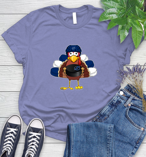 Tampa Bay Lightning Turkey Thanksgiving Day Women's T-Shirt 11
