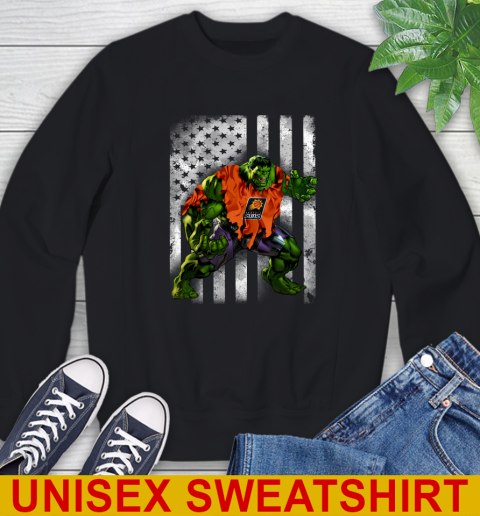 Phoenix Suns Hulk Marvel Avengers NBA Basketball American Flag Sweatshirt