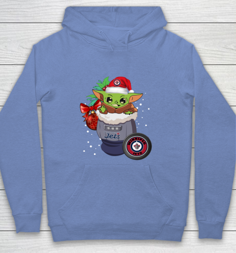 Winnipeg Jets Christmas Baby Yoda Star Wars Funny Happy NHL Youth Hoodie 10
