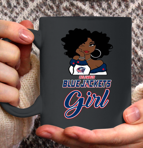 Columbus Blue Jackets Girl NHL Ceramic Mug 11oz