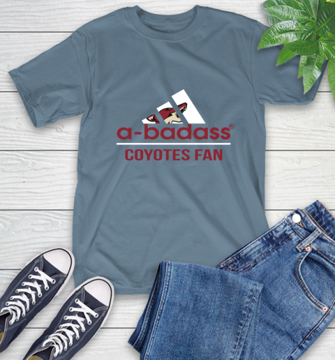 NHL A Badass Arizona Coyotes Fan Adidas Hockey Sports T-Shirt 8