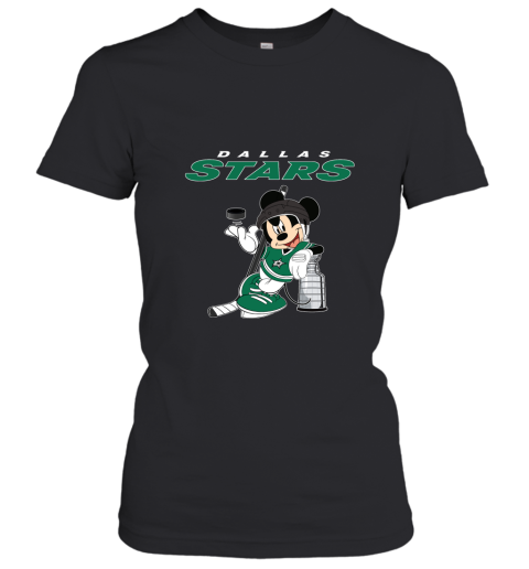 Mickey Dallas Stars With The Stanley Cup Hockey NHL Women's T-Shirt