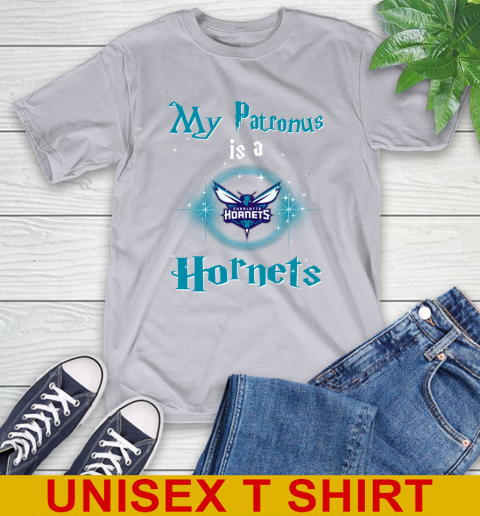 NBA Basketball Harry Potter My Patronus Is A Charlotte Hornets T-Shirt 5