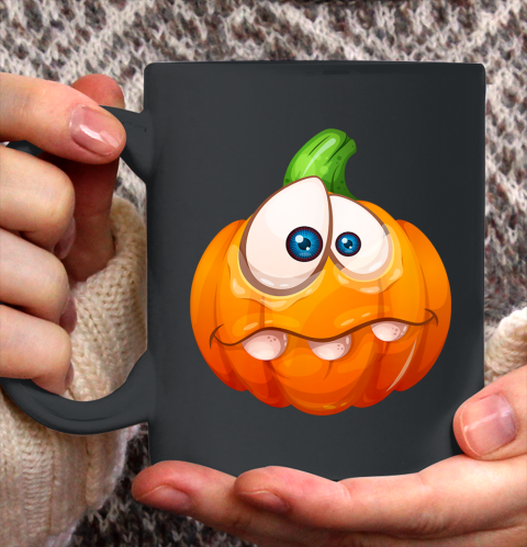 Sad Pumpkin for Halloween Ceramic Mug 11oz