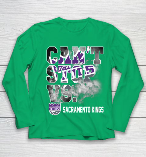NBA Sacramento Kings Basketball Can't Stop Vs Youth Long Sleeve 4