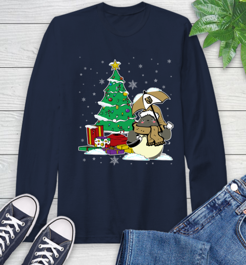 Vegas Golden Knights NHL Hockey Cute Tonari No Totoro Christmas Sports Long Sleeve T-Shirt 3