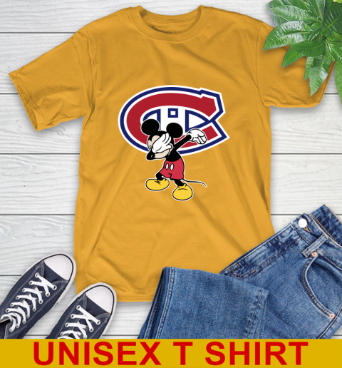 Montreal Canadiens NHL Hockey Dabbing Mickey Disney Sports T-Shirt 3