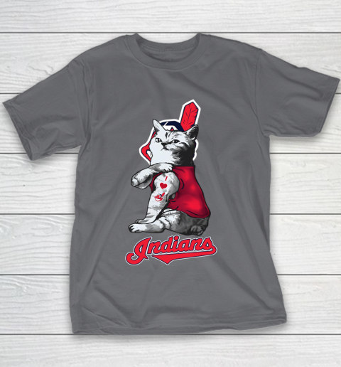 MLB Baseball My Cat Loves Cleveland Indians Youth T-Shirt 5