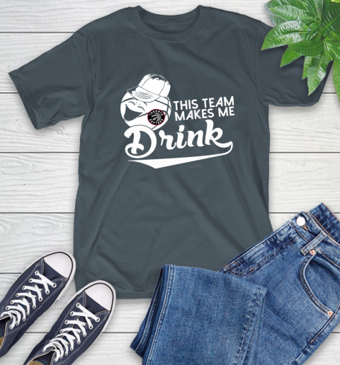Toronto Raptors NBA Basketball This Team Makes Me Drink Adoring Fan T-Shirt 10