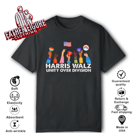 Harris Walz Unity Over Division T-Shirt