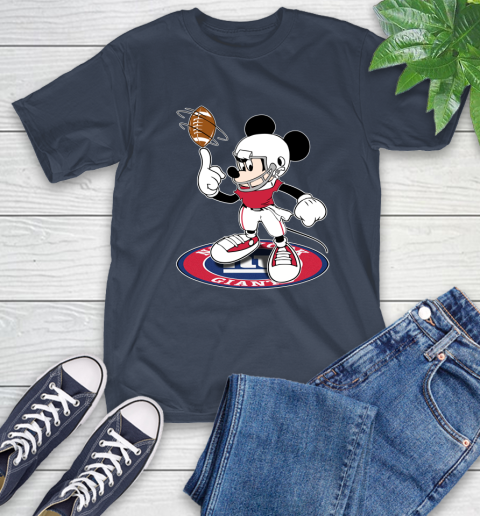 NFL Football New York Giants Cheerful Mickey Disney Shirt T-Shirt 4