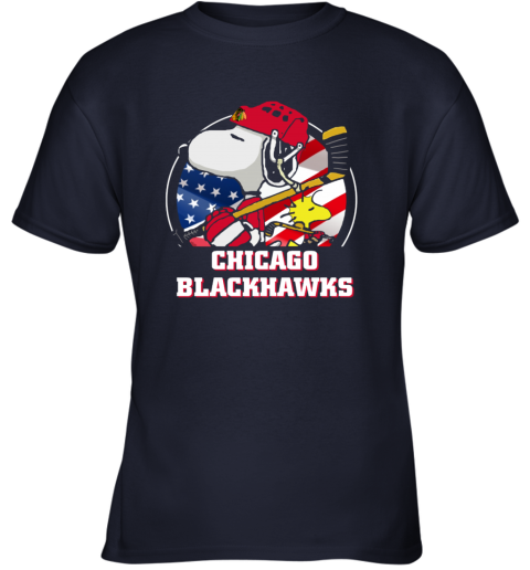 Chicago Blackhawks Ice Hockey Snoopy And Woodstock NHL Sweatshirt 