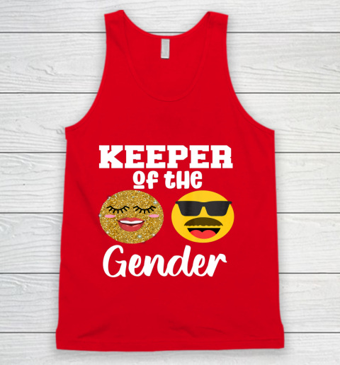 Keeper of the Gender Staches or Lashes Gender Reveal Party Tank Top 5