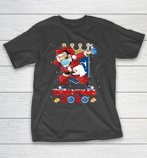 Kansas City Royals Funny Santa Claus Dabbing Christmas 2020 MLB T-Shirt