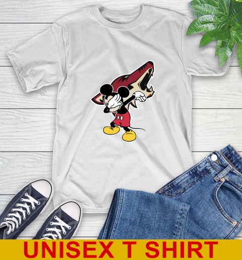 Arizona Coyotes NHL Hockey Dabbing Mickey Disney Sports T-Shirt