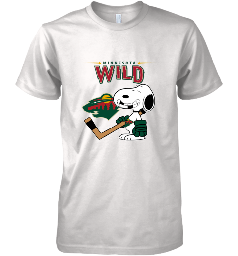 Minnesota Wild Ice Hockey Broken Teeth Snoopy NHL Premium Men's T-Shirt