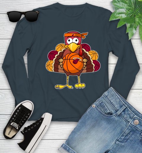 Miami Heat Turkey thanksgiving day Youth Long Sleeve 8