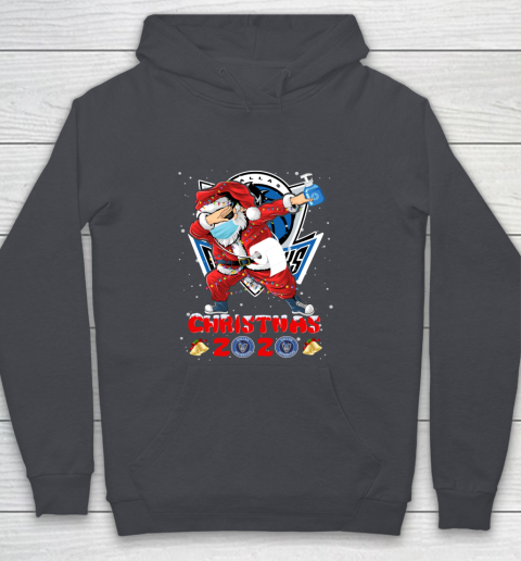 Dallas Mavericks Funny Santa Claus Dabbing Christmas 2020 NBA Youth Hoodie 5